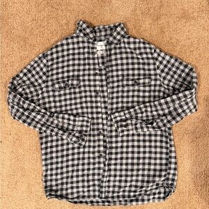 Goodfellow & Co Black and White Checkered Button-Down Shirt